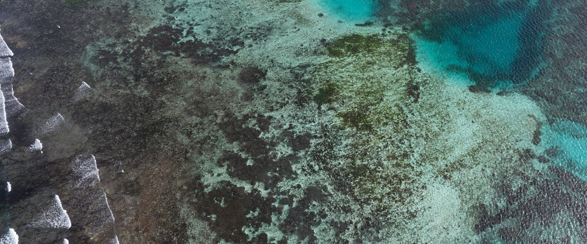 abrolhos islands fishing aerial view