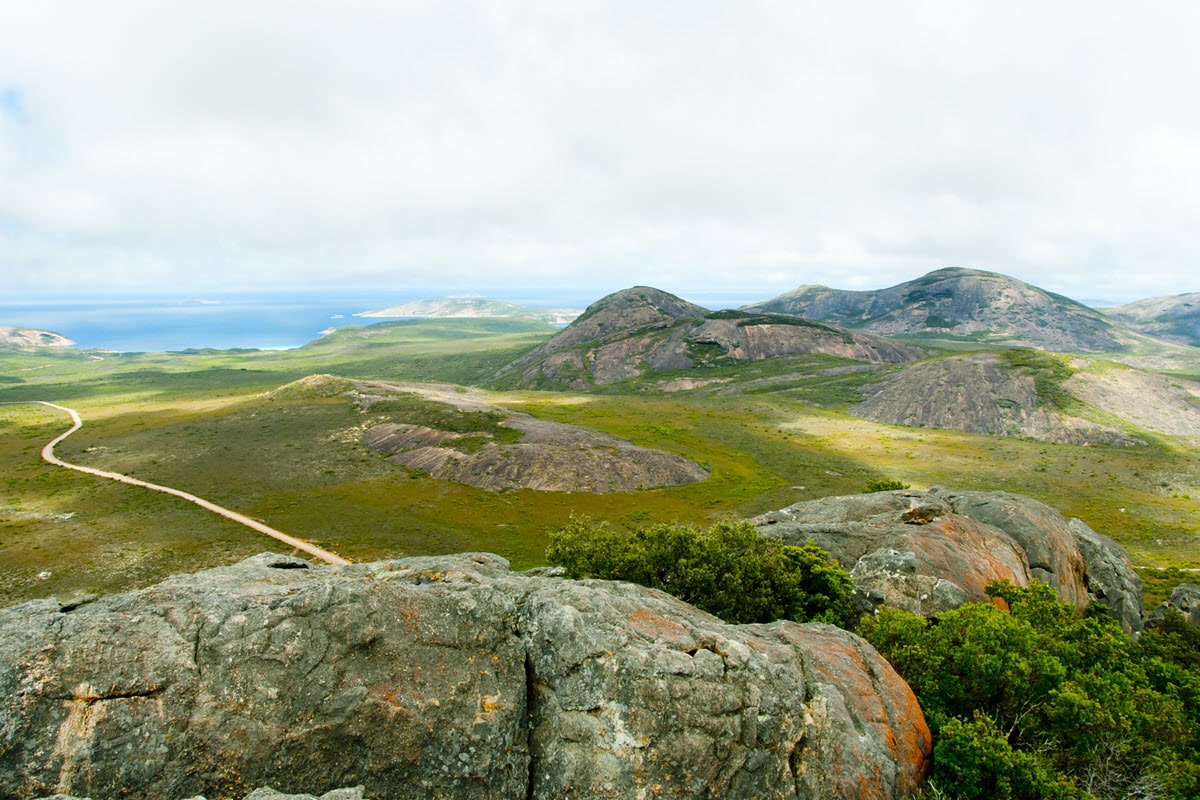 Views over Cape Le Grand National Park, Western Australia.