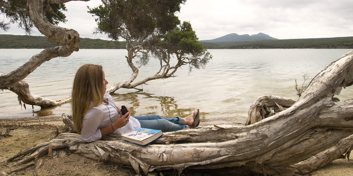 Bird watching at the Hamersley Inlet, located in the Fitzgerald River National Park