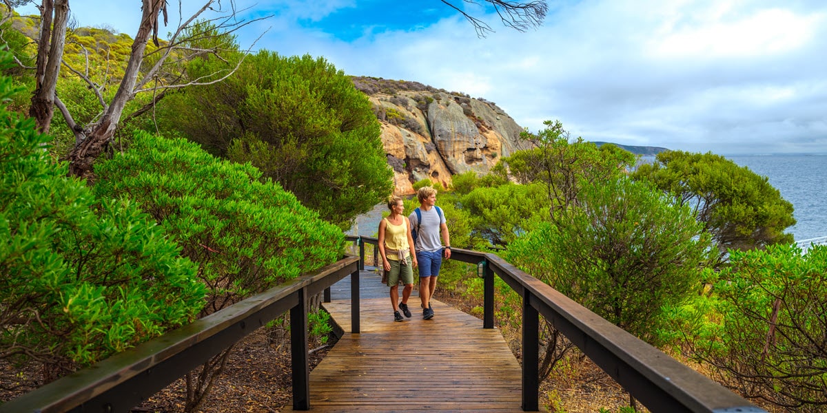 Nature walk on Woody Island, near Esperance