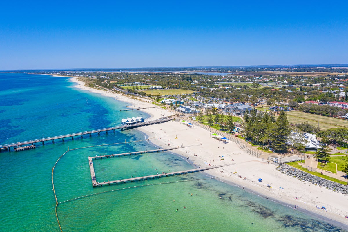 Busselton’s iconic jetty and endless beaches in WA’s south west.