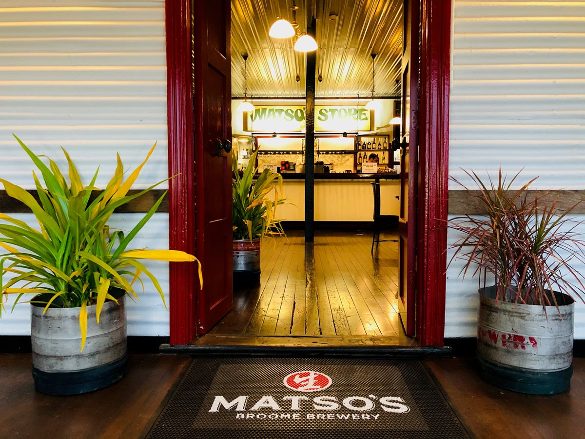 The entrance to Matso's Brewery in Broome, Western Australia.