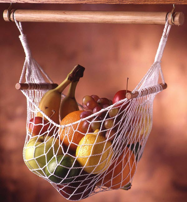 Fruit hammock gimmicky caravan storage option