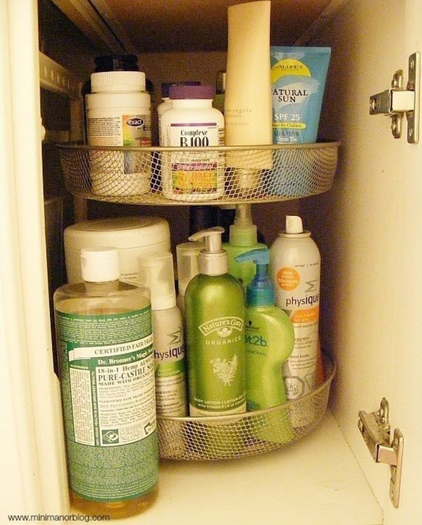 caravan cupboard lazy susan storage