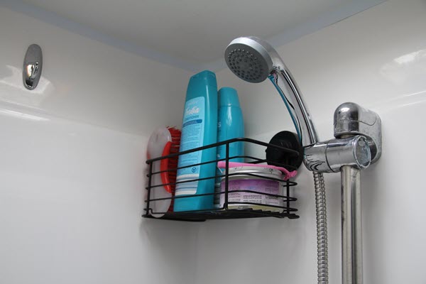 suction shower caddy for caravan