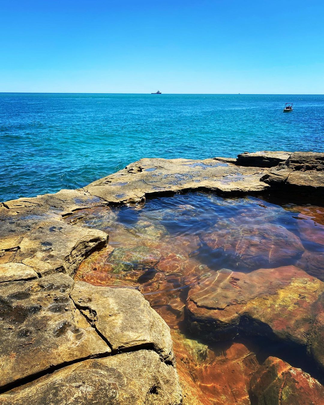 See Prehistoric Dinosaur Footprints At Gantheaume Point Broome