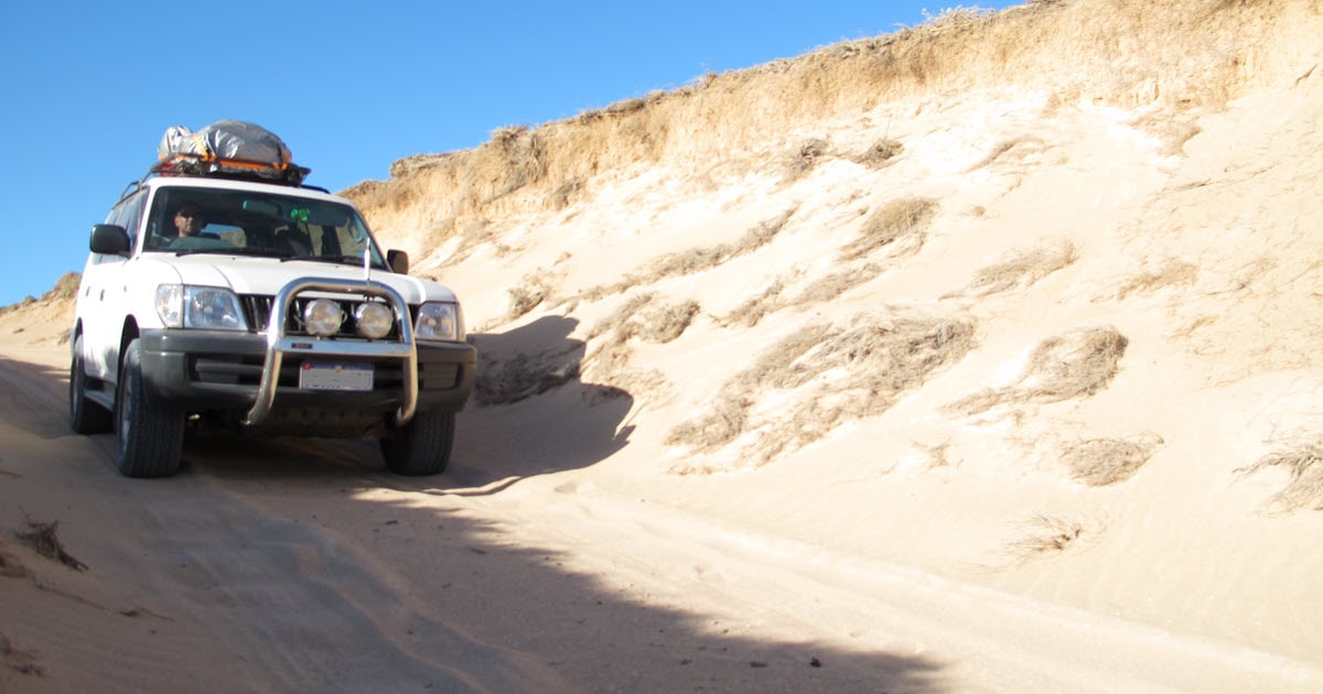 4WD track at Steep Point in Edel Land National Park, WA.