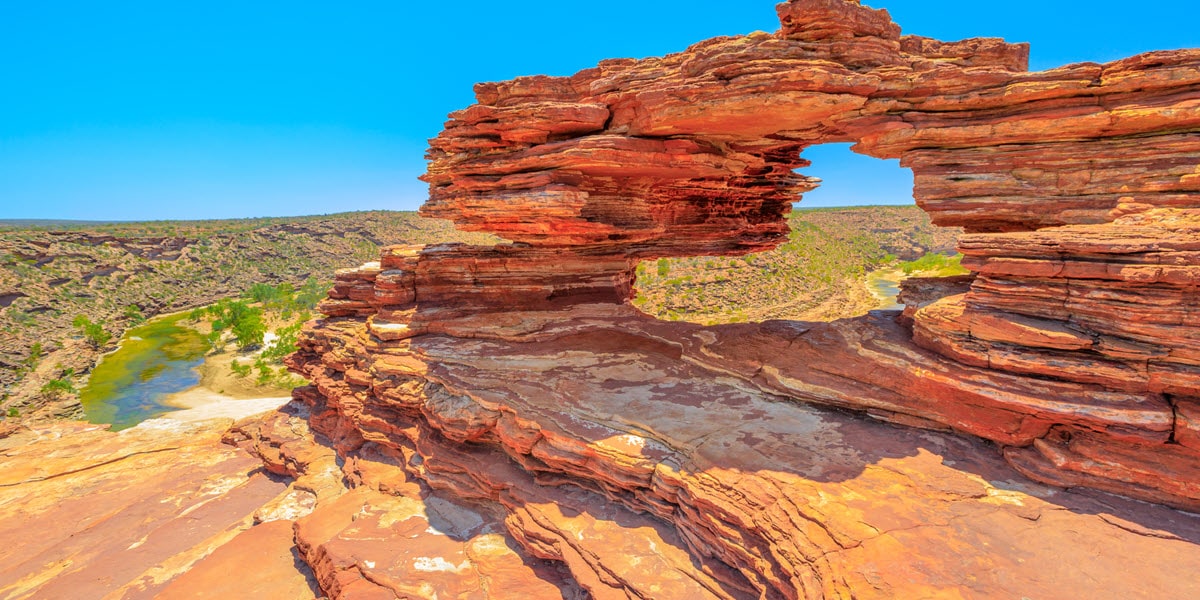 kalbarri skywalk natures window national park