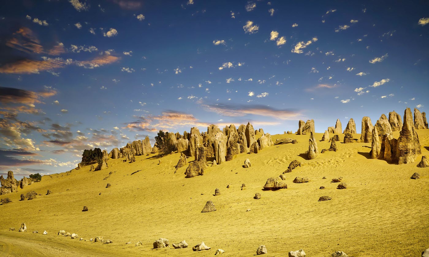 Nambung National Park (Pinnacles Desert) in Western Australia.