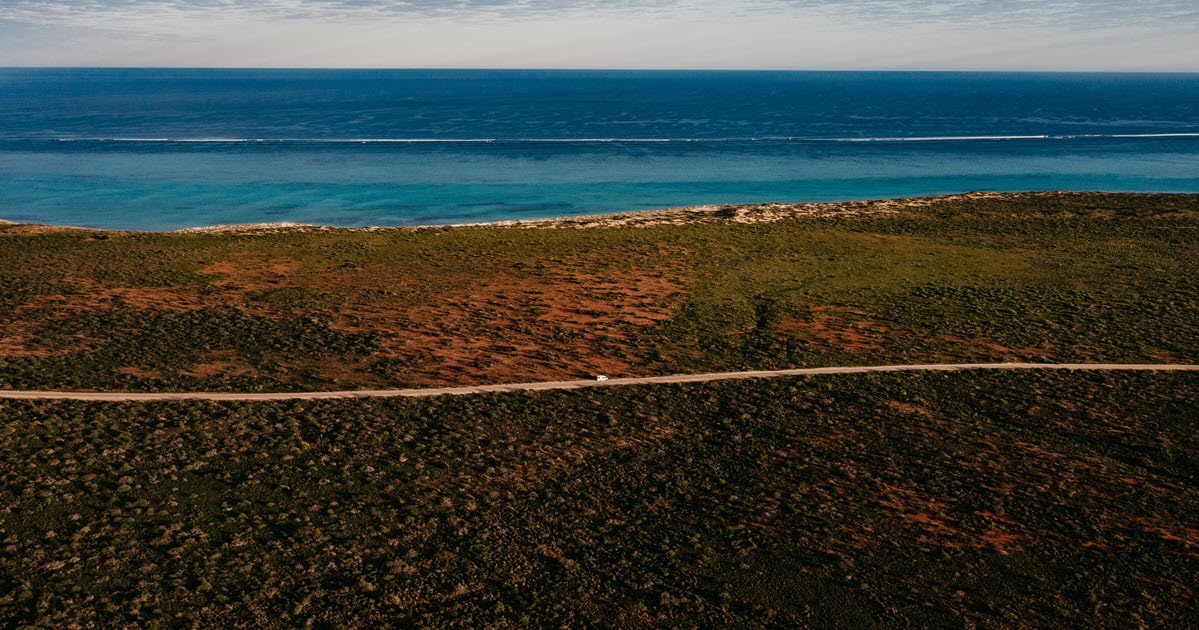 Ningaloo Reef coastline in Western Australia's North West.