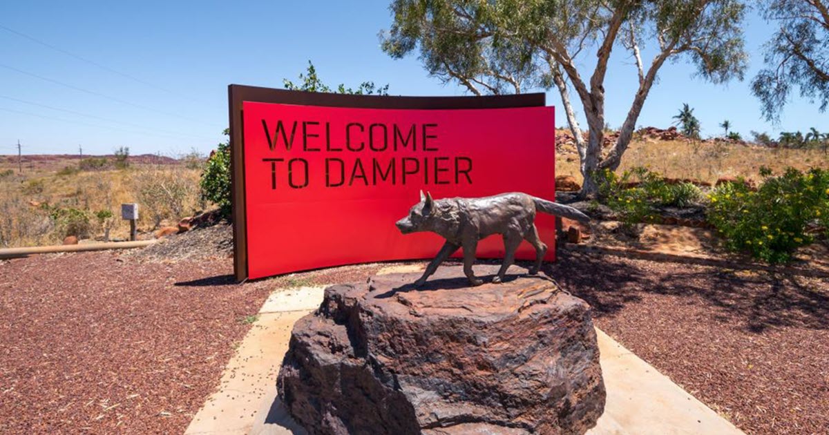Red Dog Memorial Statue, Dampier by Australia's North West.
