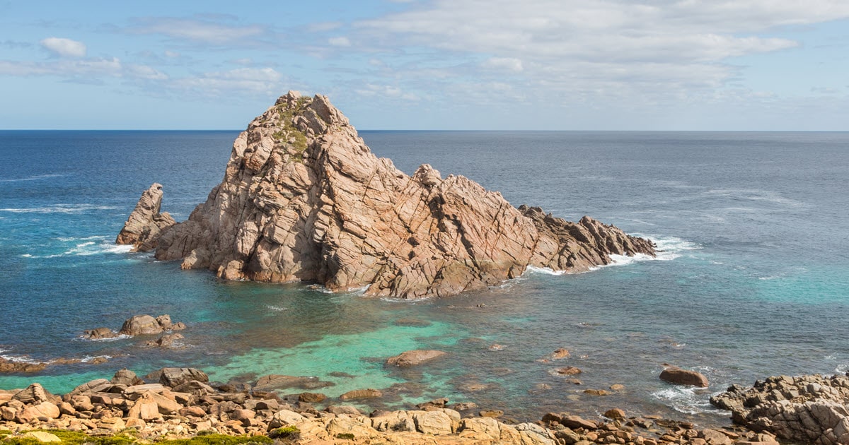 Views over Sugarloaf Rock in the south west of WA.