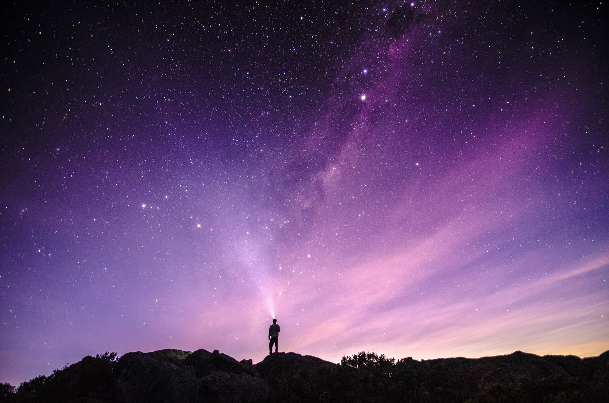 Wondrous pink and purple night sky in Lucky Bay is something you’ll remember.