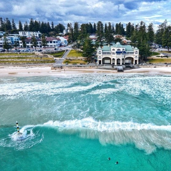 Cottesloe Beach aerial travel picture by juliet.romeo.kilo.
