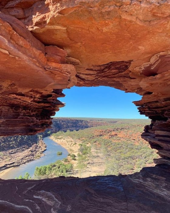 Nature's Window in Kalbarri National Park travel shot by thegirlsgoglobal.