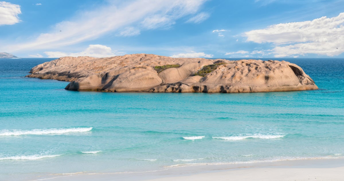 Stone Island off the coast of Esperance Beach, WA.