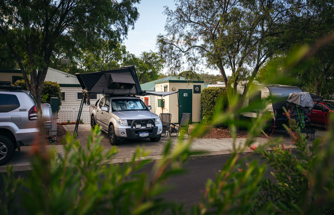 Riverview camping sites in Margaret River, Western Australia.