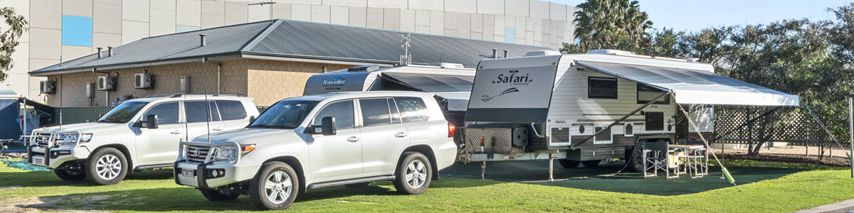 Camping site options for tents and caravans in Esperance, WA.